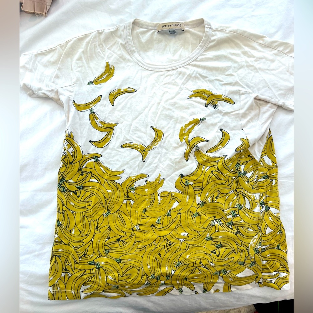 See by Chloe banana shirt